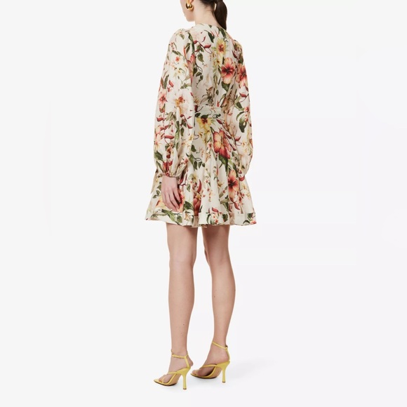 ZIMMERMANN Lexi floral-pattern linen mini dress - Picture 9 of 14